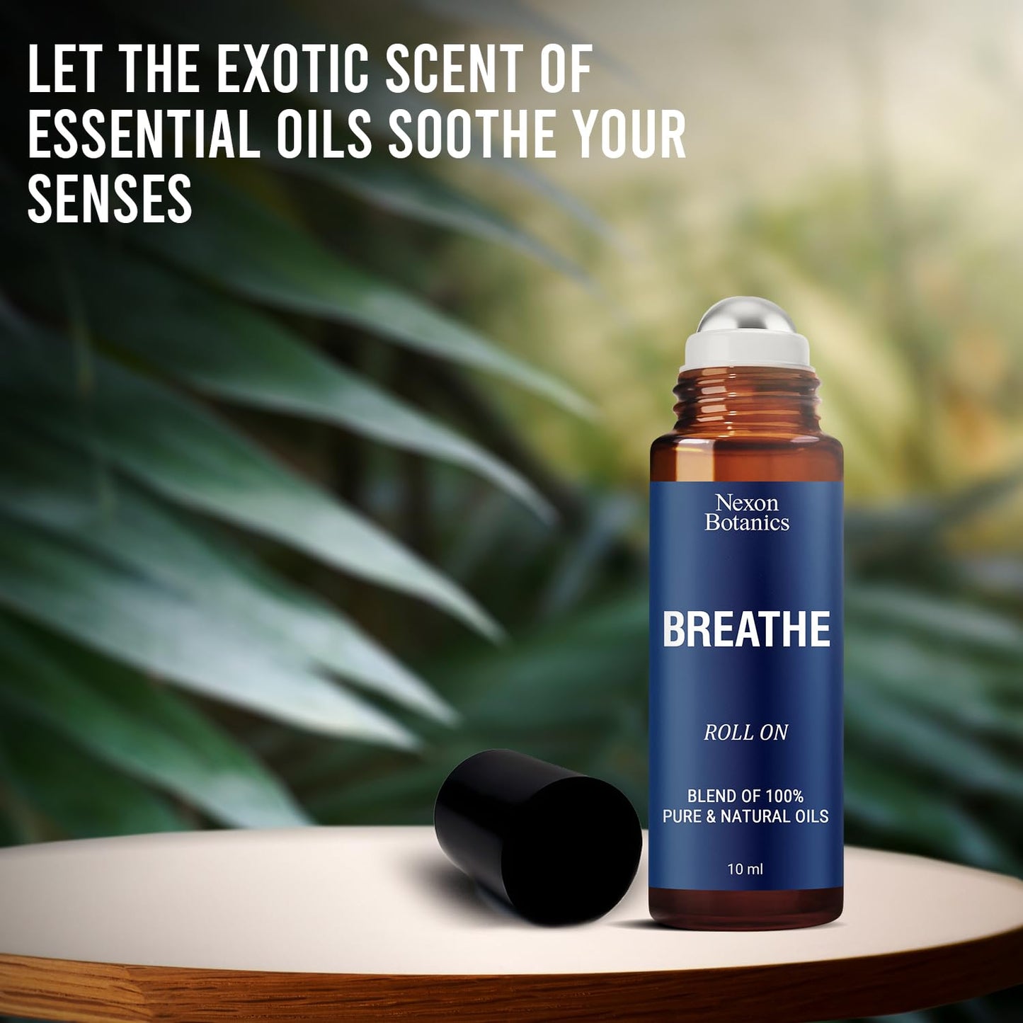 Breathe Ease Essential Oil Roll On Blend 10Ml - Breathe Easy Essential Oil Roll-On - Pure Eucalyptus, Peppermint, And Rosemary O