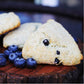 English Scone Mix, Wild Blueberry By Sticky Fingers Bakeries - Easy To Make English Scones Fresh Baked, Makes 12 Scones (1Pk)