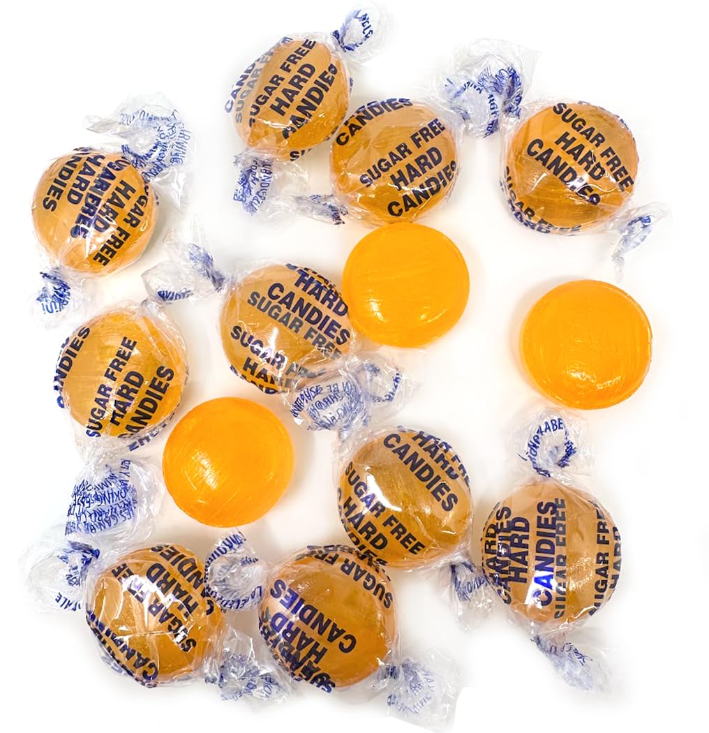 SweetGourmet Sugar-Free Butterscotch Buttons Arcor Bulk Hard Candy | 2 Pounds