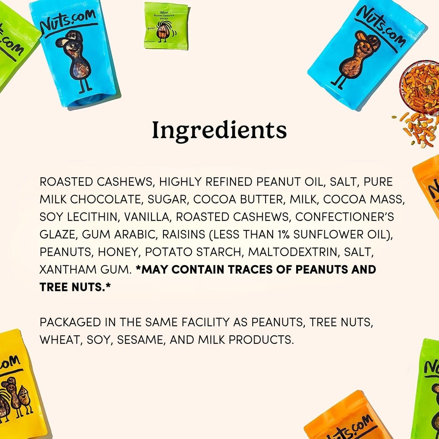 Nuts.com - Sweet and Salty Gift Tray for Summer, Fathers Day and Festive Gifts - Healthy Snack Sampler Box, 1.25 Lbs of Roasted