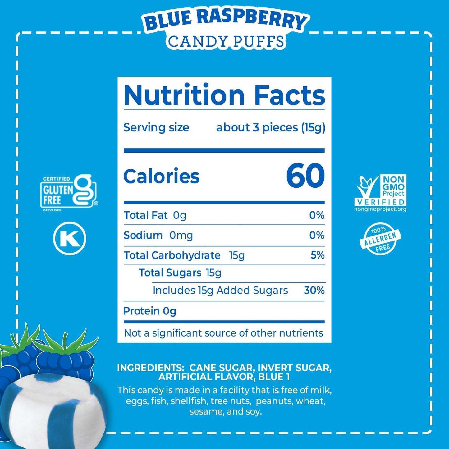 Red Bird Blue Raspberry Candy, Individually Wrapped, Unique Candy, 22 oz Tub