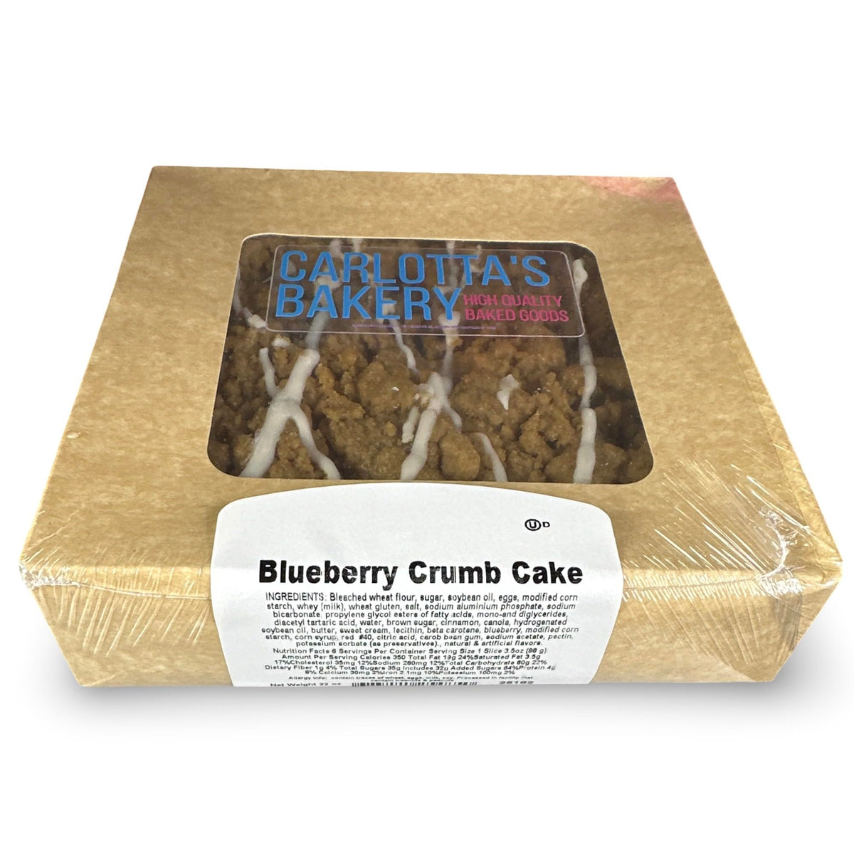 Carlottas Bakery Authentic New York Crumb Coffee Cakes (22 Oz, Blueberry)