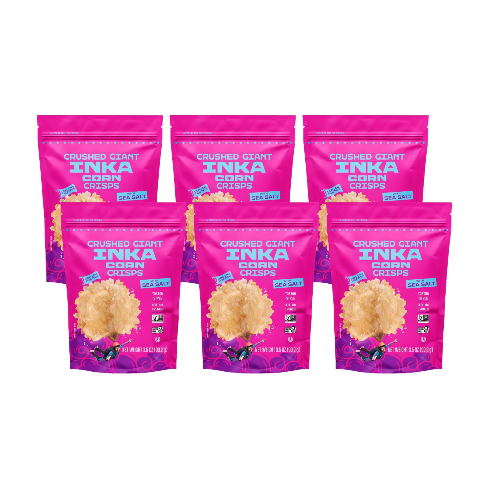 Inka Corn Crushed Corn Original, 3.5 Oz (Pack of 6)