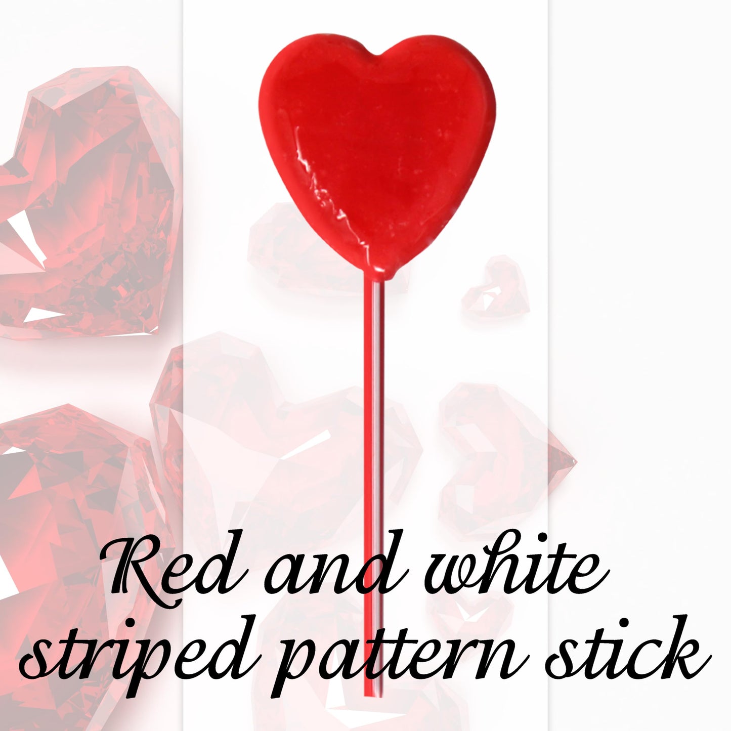 Red Heart Strawberry Lollipops - 51 Count (17.63 Oz) - Individually Wrapped Valentines Day Candy - Made In Brazil