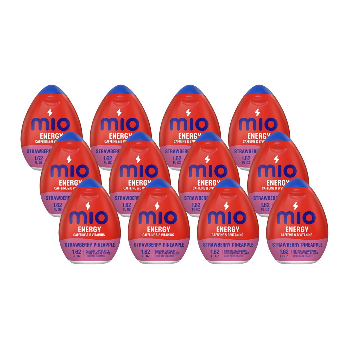 MiO Energy Liquid Water Enhancer - Strawberry Pineapple Smash - 12 Count - 1.62 Fl Oz