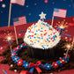 Patriotic Sprinkles For Cake Decorating 7 Ounce Edible Red White And Blue Nonpareils Sprinkles For Cookies, Ice Cream, Cupcake T