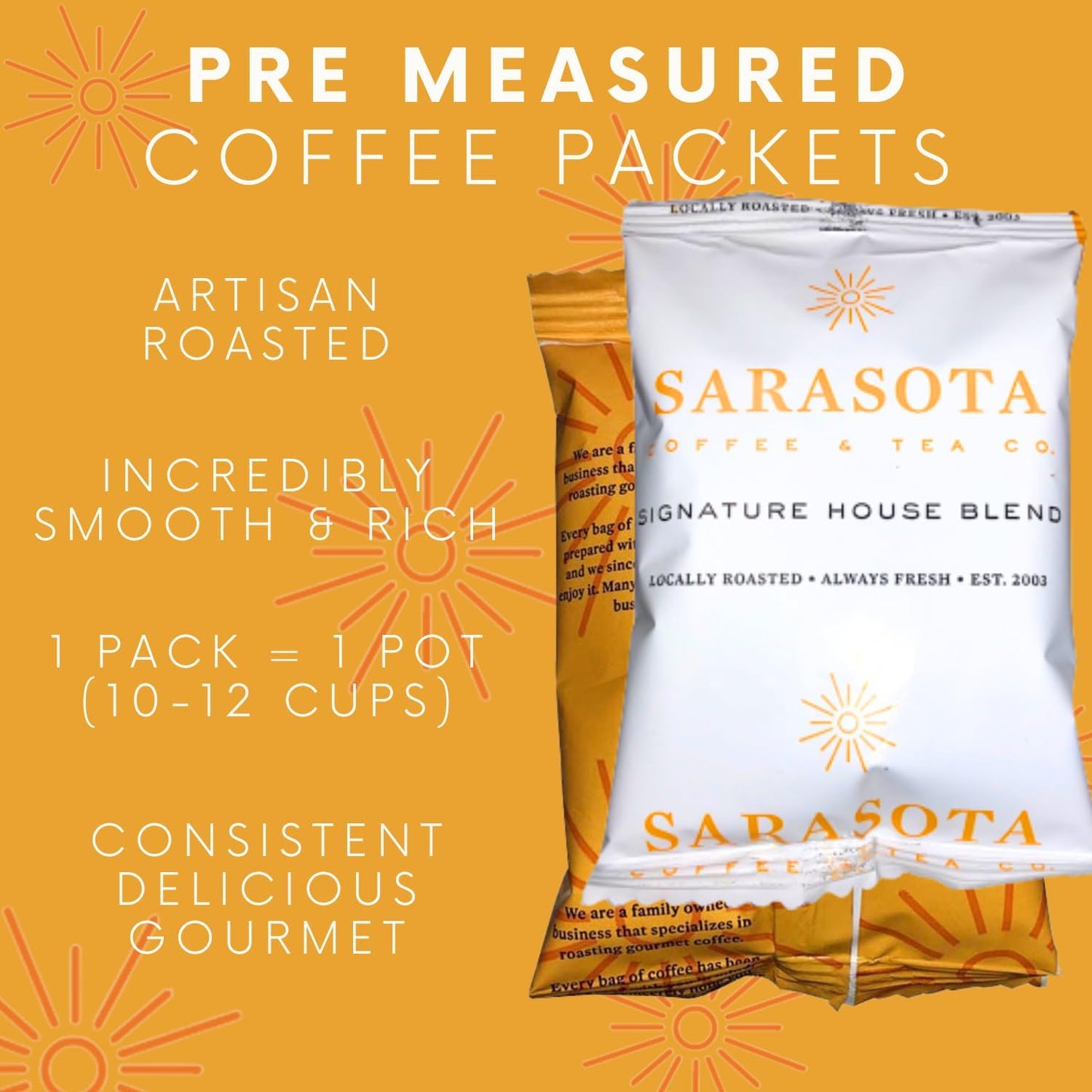Coffee Packets, Breakfast Blend Medium Roast Coffee Packs, Coffee Singles, Coffee Packets Single Serve, Individual Coffee Packet