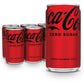 Coke Zero Mini-Can 7.5 fl oz, 6 Pack - Refreshing Zero Sugar Beverage, Compact Size