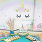 Unicorn Cake Topper Handmade Rainbow Horn Unicorn Cake Topper Unicorn Happy Birthday Party Decoration Supplies Magic Reusable Ca