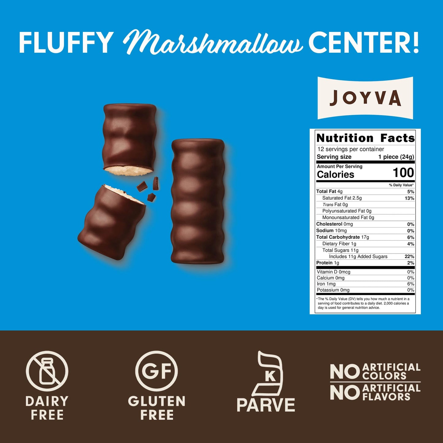 Joyva Chocolate Covered Candies (Mashmallow, 5 Lbs)