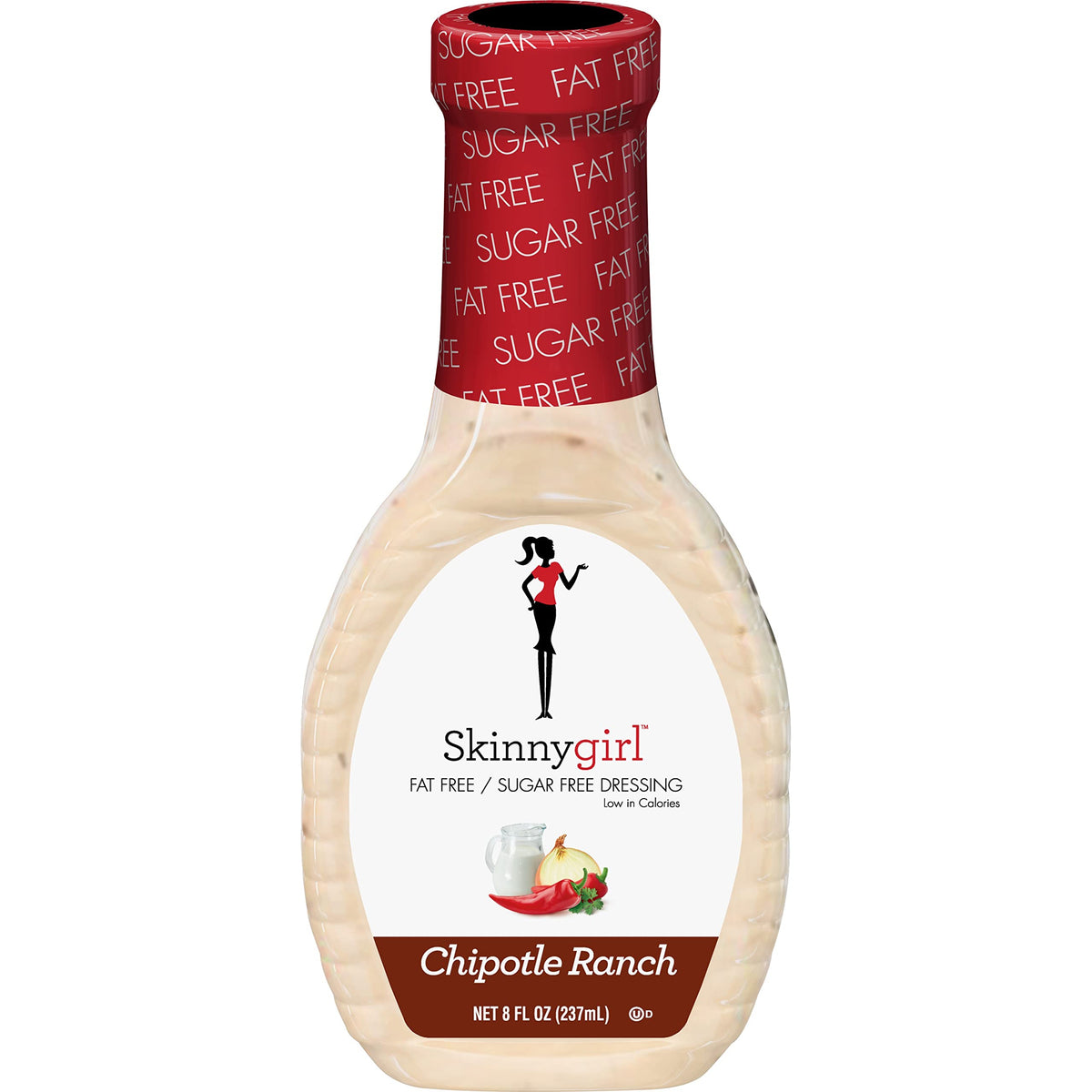 Skinnygirl Salad Dressing, Fat-Free Sugar-Free Chipotle Ranch, 8 Fl Oz
