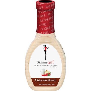 Skinnygirl Salad Dressing, Fat-Free Sugar-Free Chipotle Ranch, 8 Fl Oz