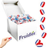 Patriotic Striped Cherry Barrels, USA Patriotic Red, White & Blue, Hard Candy Treats, Kosher Certified, Individually Wrapped (10