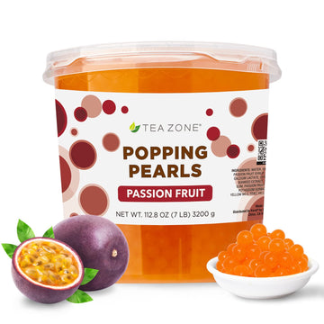 Tea Zone 7 Lb Passion Fruit Popping Pearls