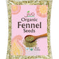 Jiva Organics Fennel Seeds - Non-GMO, Vegan, Resealable Bag - 7 Oz - Product of India