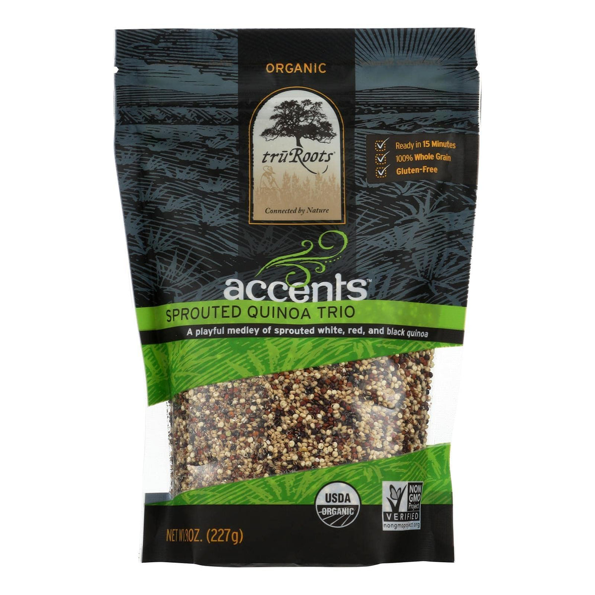 Truroots Quinoa Sprtd Trio Org, 8 Oz (Pack Of 6)