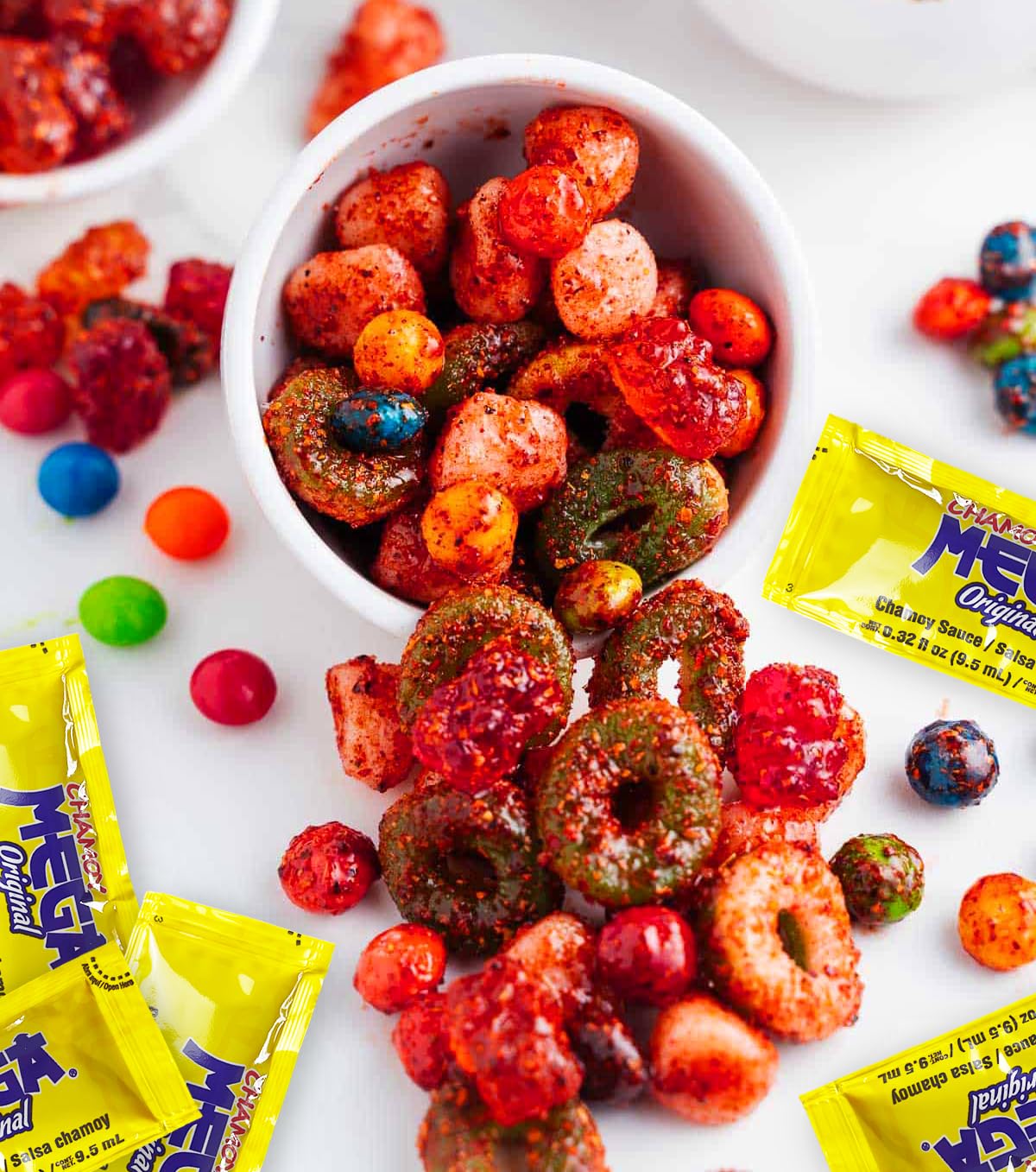 Mexgrim Chamoy Small Packets, Travel Size 100 Piece Bulk, Perfect For Single Serve On Fruit, Mexican, Dulces Enchilados, Chamoy