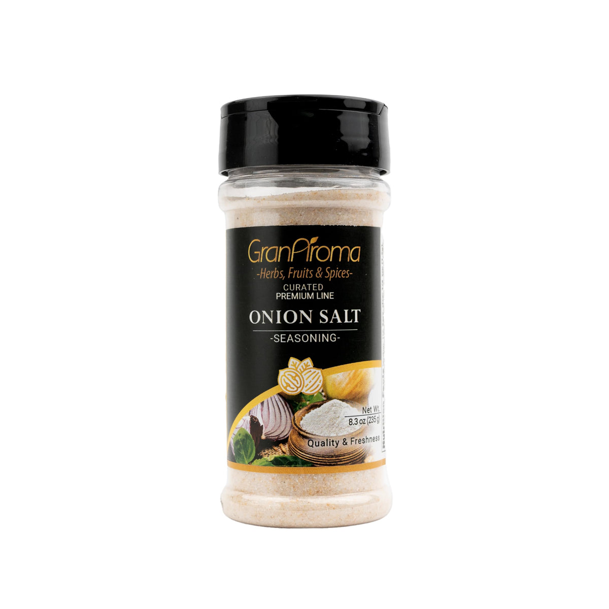 GranAroma Onion Salt, Savory Flavor, Versatile Seasoning (8.3 Ounce)