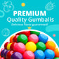 Gumballs For Gumball Machine - 1 Inch Large Gumballs - Assorted Fruit Flavored Bubble Gum For Kids - Sweet Gum Balls In Bulk 3.8