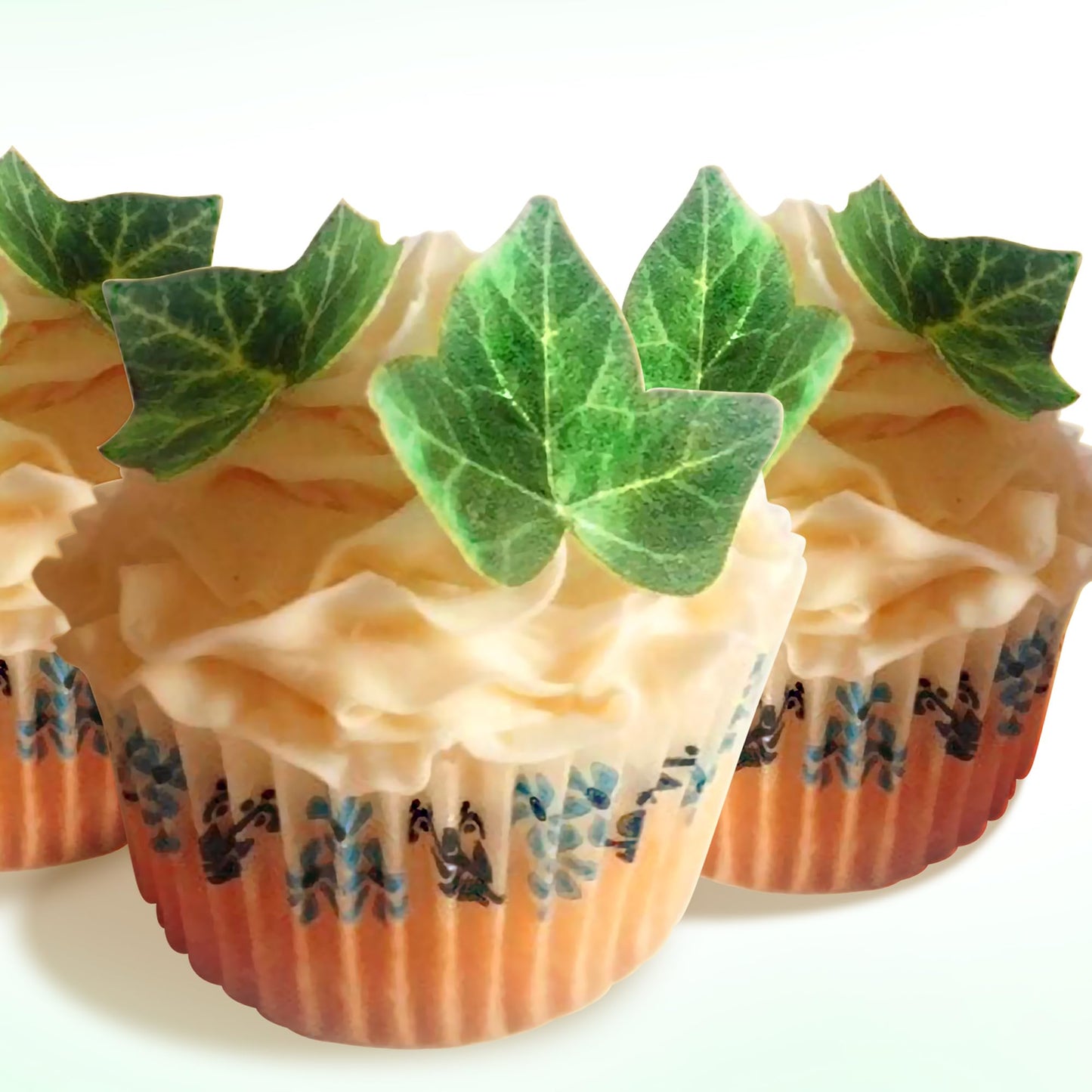 Sugar Robot Edible Ivy Leaves - Small Size 1.5x1.5 - Set of 24 - Vanilla - Premium Crafted in the USA