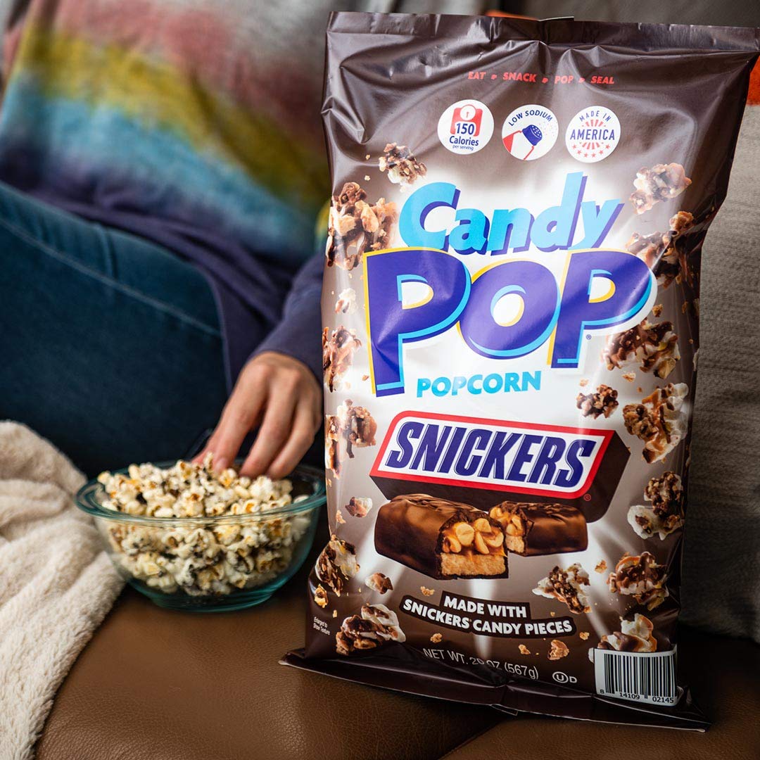 Cookie Pop Popcorn Popcorn Snickers (Pack Of 12)