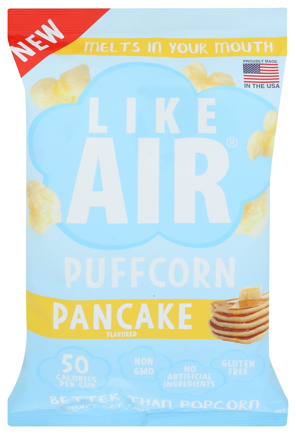 Like Air Puffcorn, Pancake, Kosher, Gluten Free & Non-GMO, 4 Ounce (Pack of 12)