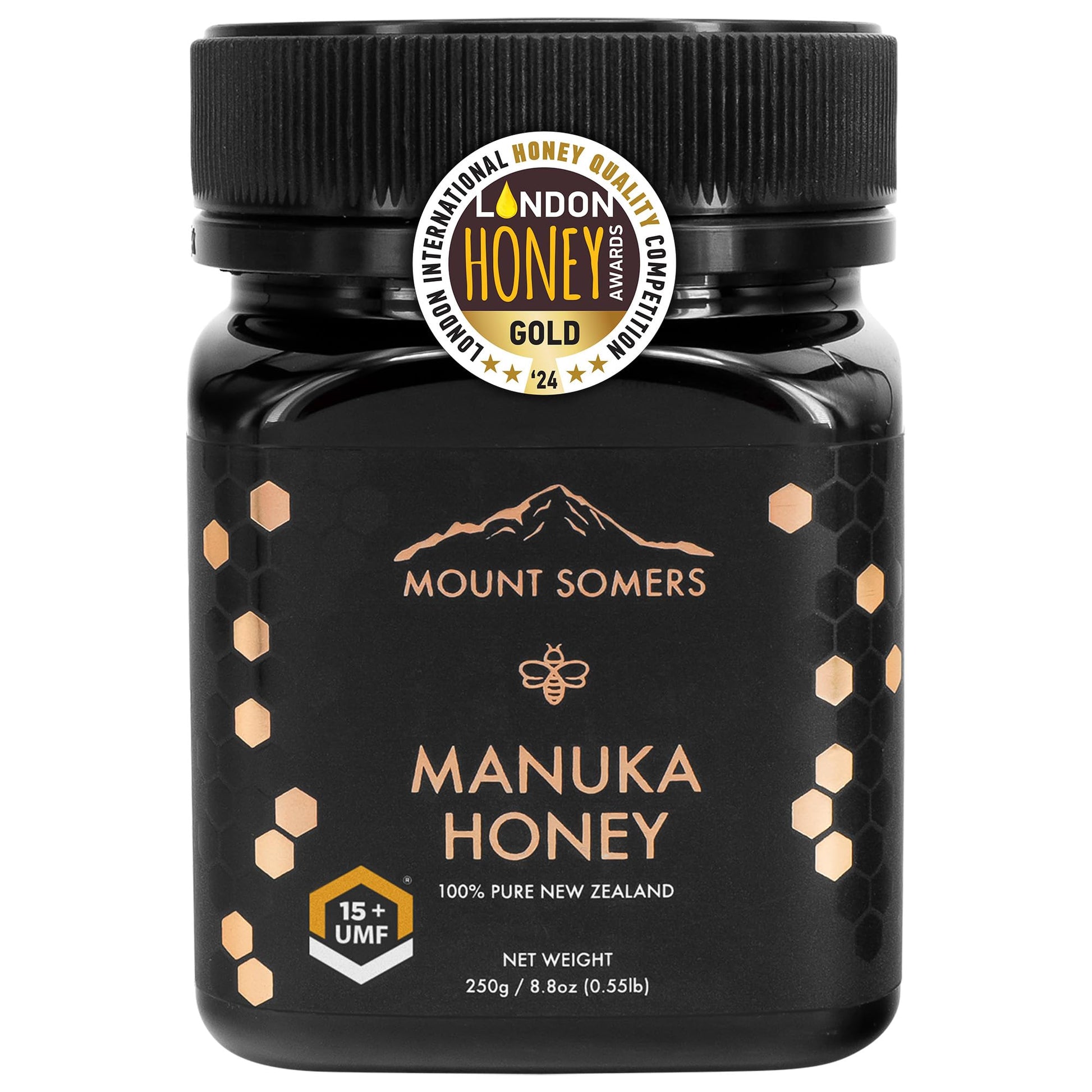 Mount Somers Premium Manuka Honey Mgo 514+ / Umf 15+ 100% Pure New Zealand Manuka Honey - Genuine Natural Superfood - Umf Certif