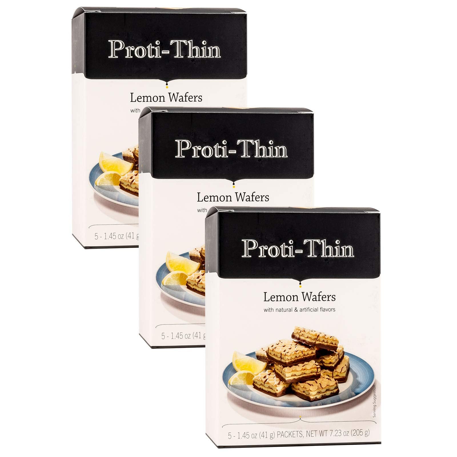 Proti-Thin High Protein Wafer Squares, 15g Protein, Low Calorie, Low Carb, 7.13 oz (Pack of 3)