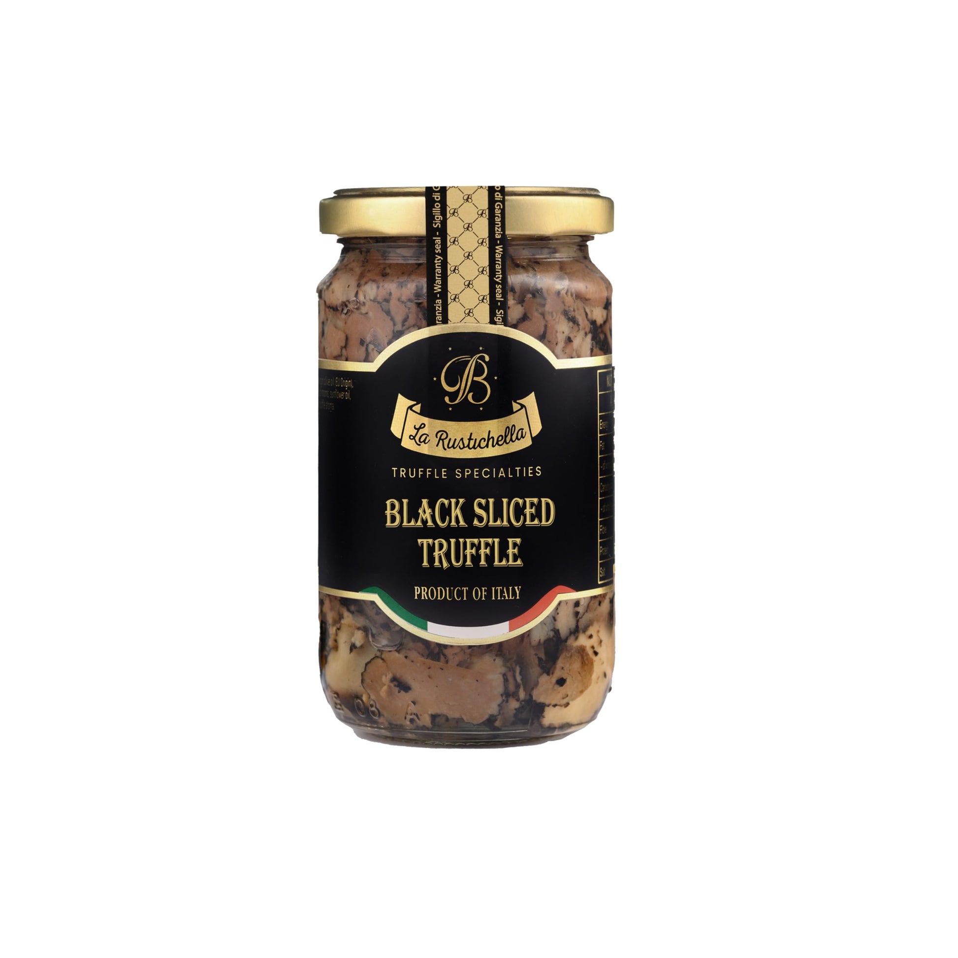 La Rustichella - Black Sliced Truffle - 100% Made in Italy | Vegan, Gluten-Free, Cholesterol-Free (6.35 oz (180 gr))