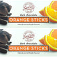 Sweet Candy Company Dark Chocolate Orange Sticks - Gourmet Chocolate Covered Sticks, Chocolate Fruit Flavored Sticks, Gift Idea 