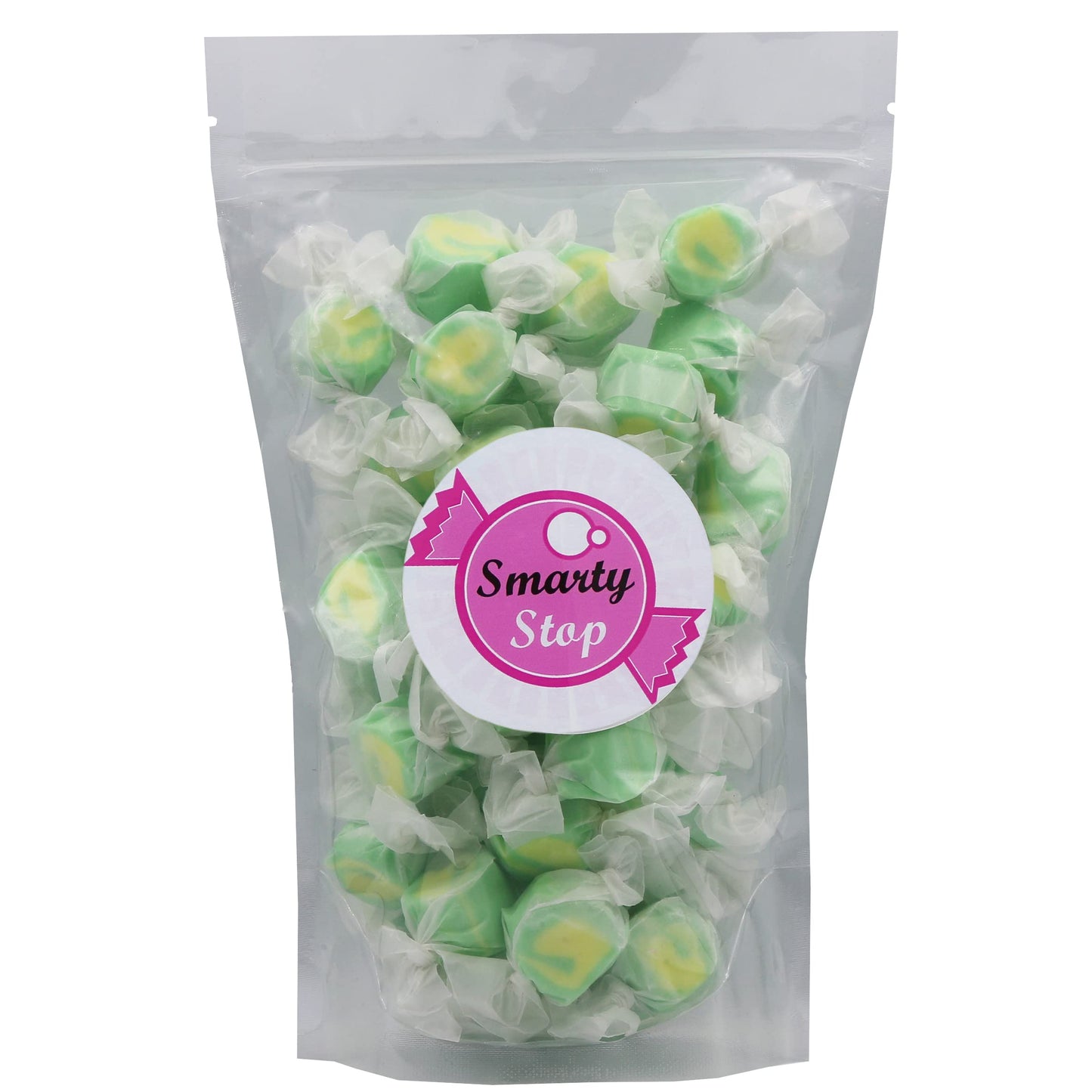 Gourmet Soft And Chewy Salt Water Taffy Candies - Individually Wrapped - Bulk Bags (Key Lime, 2 Pound (Pack Of 1))