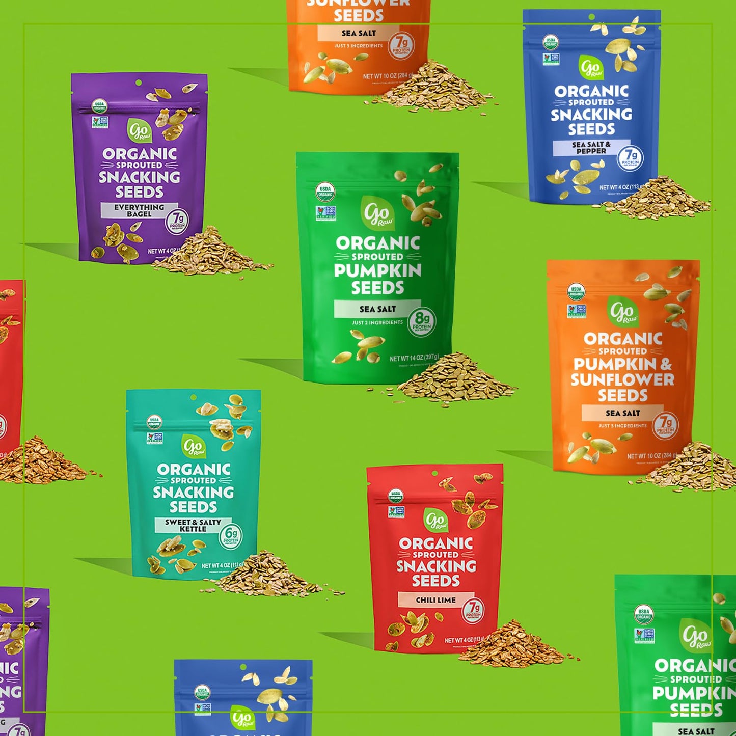 Go Raw Chocolate Peanut Butter Snacking Granola, 8Oz Pouch