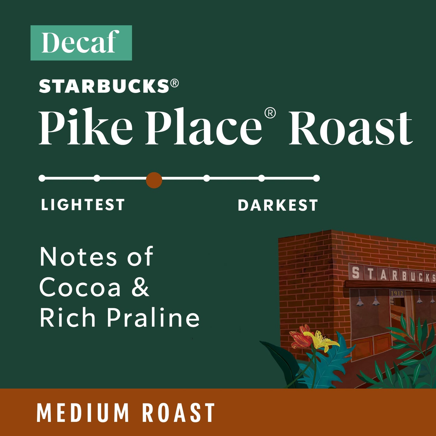 Starbucks K-Cup Coffee Pods, Medium Roast Decaf Pike Place, 24 Count (Pack of 4), 100% Arabica, Model 011068092