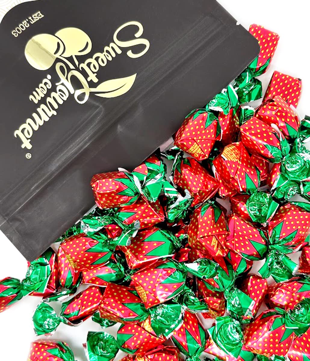 Arcor Strawberry Buds Filled Hard Candy Bon Bons | 1 Pound