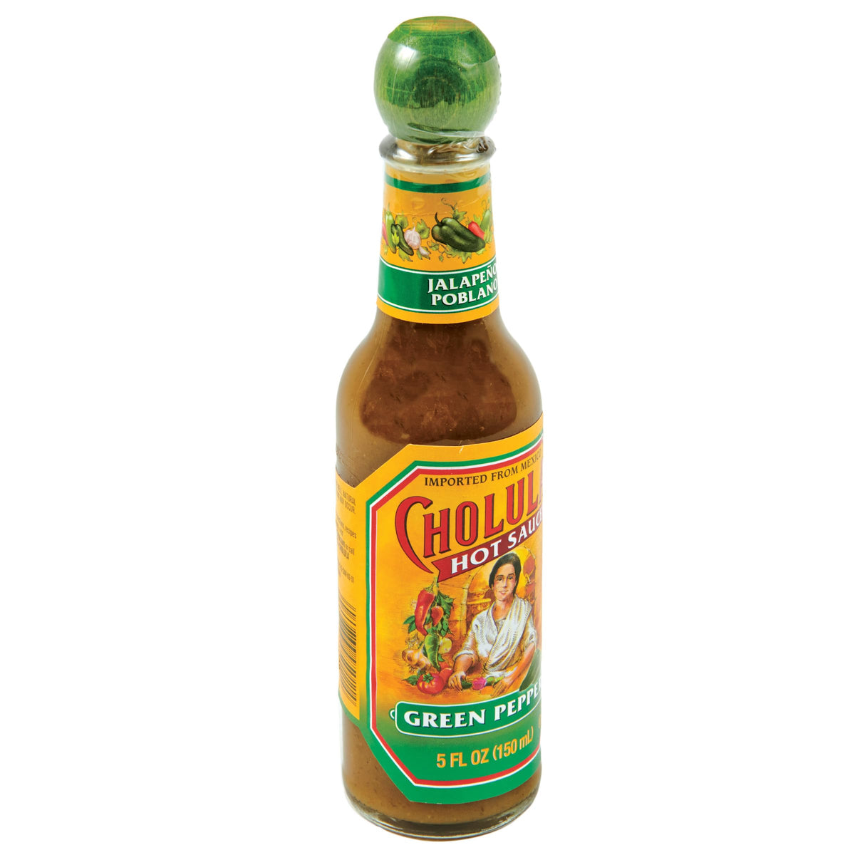 Cholula Green Pepper Hot Sauce, 5 Fl Oz (Pack Of 12)