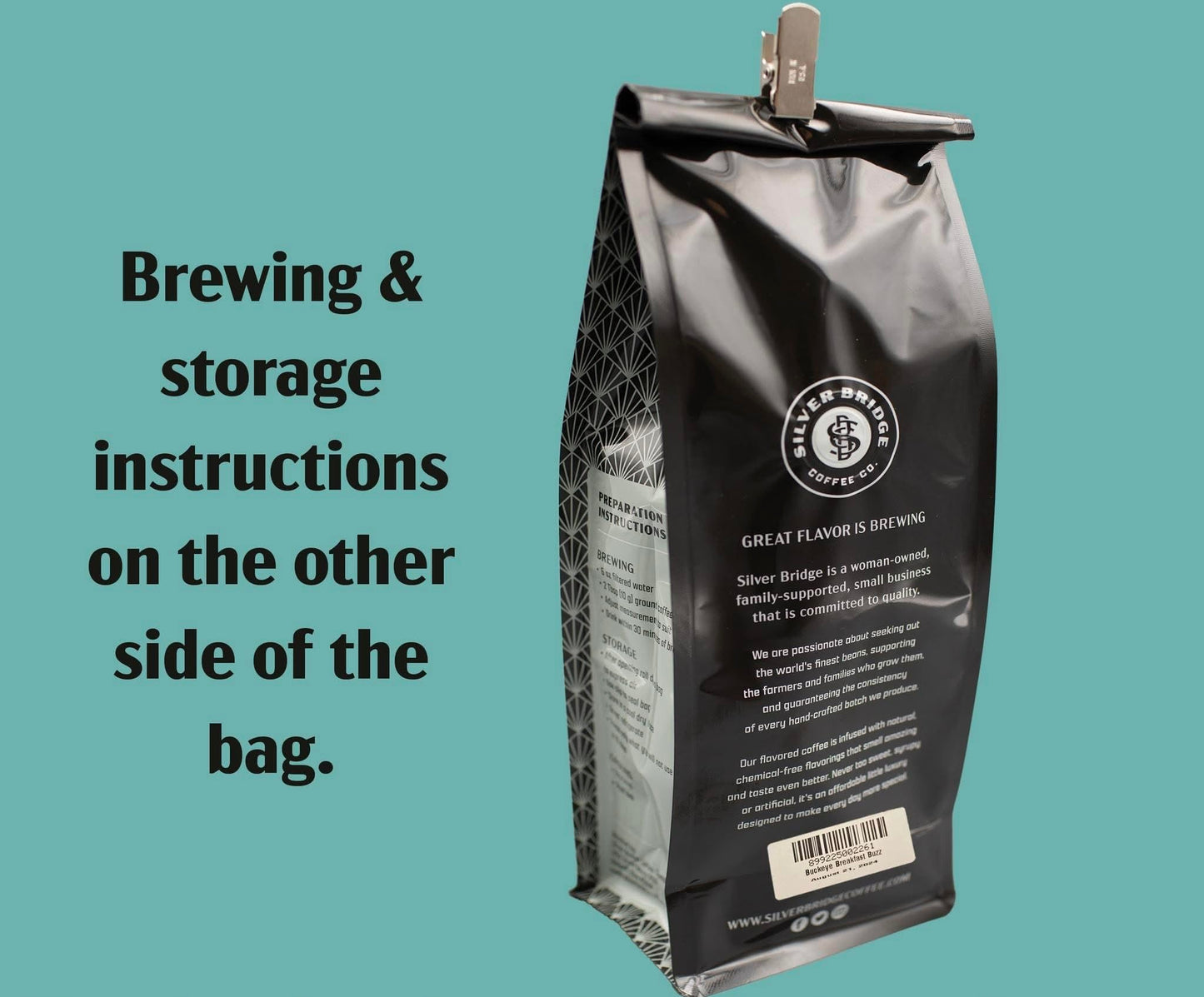 Silver Bridge Coffee Company Salted Caramel | 12Oz Ground Coffee | Sweet Caramel With Sea Salt Flavoring | Specialty Flavored Co
