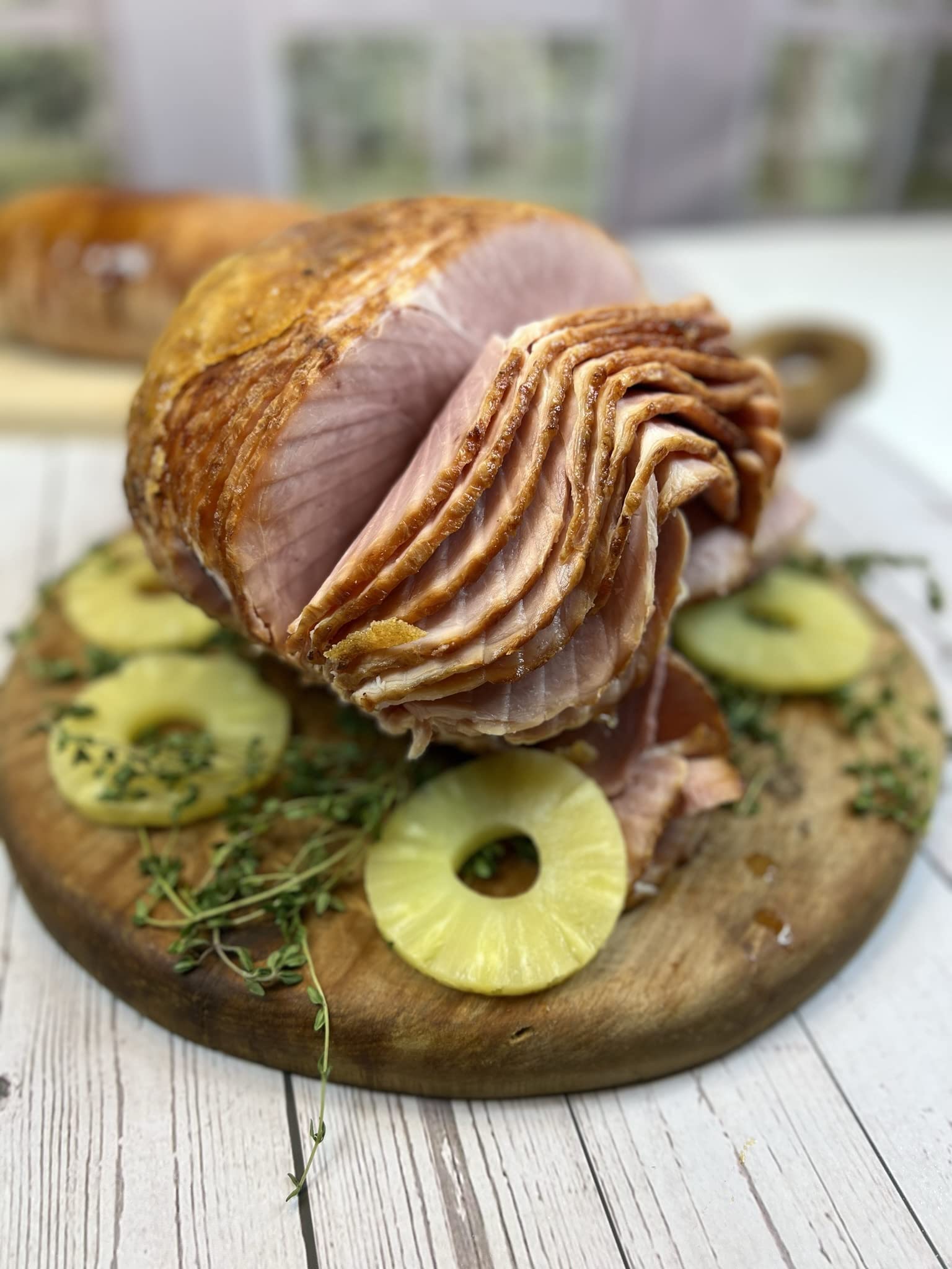 Holiday Ham Company Holiday Honey Glazed Spiral Sliced Ham, 7.5-8.5 lbs, Serves 12-14, 1 Count