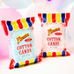 Flossies Famous Cotton Candy Blue and Pink Party Flavors, 2.4oz Bag (6-Pack)