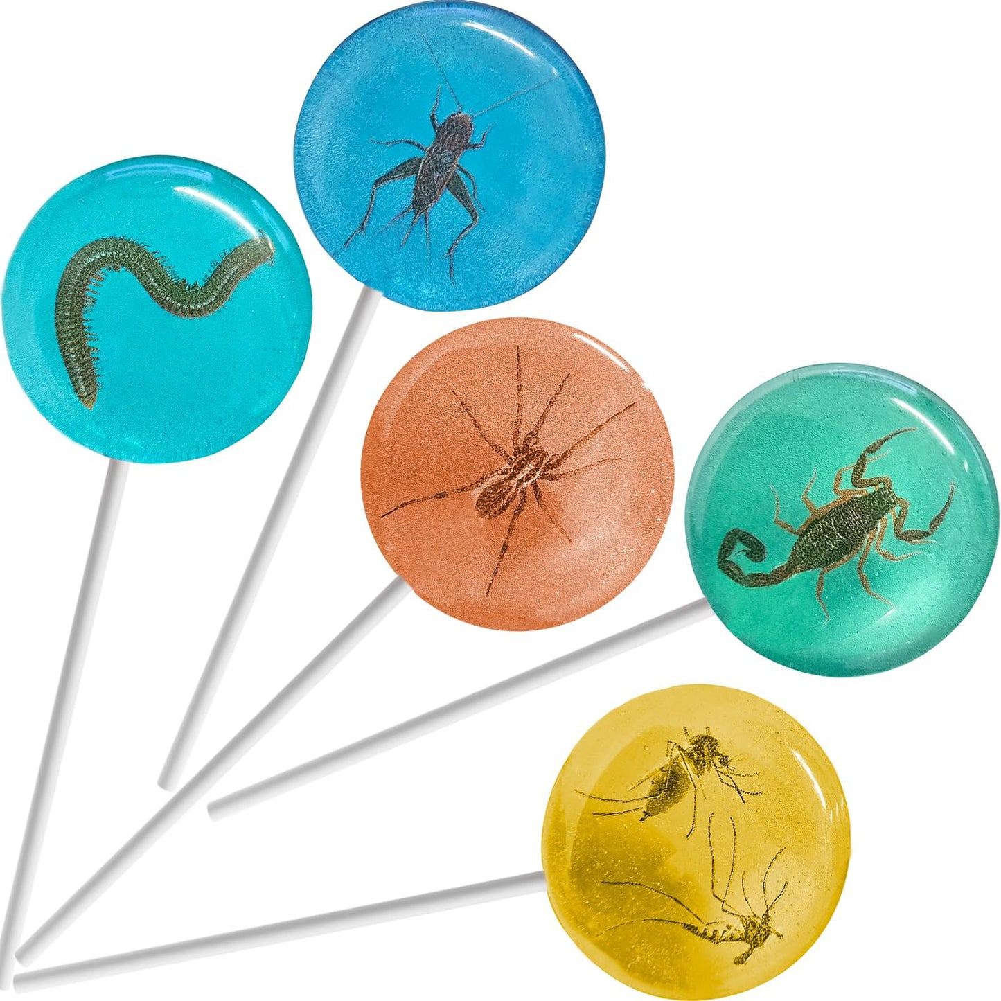 Fruidles Sugar-Free Lollipops, Assorted Flavors, 10-Pack, Individually Wrapped