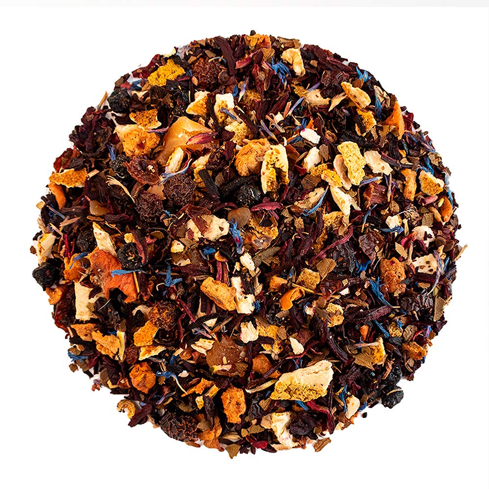Organic Positively Tea Company Herbal Tea, Coco Berry Mango, Loose Leaf, 4 Ounce