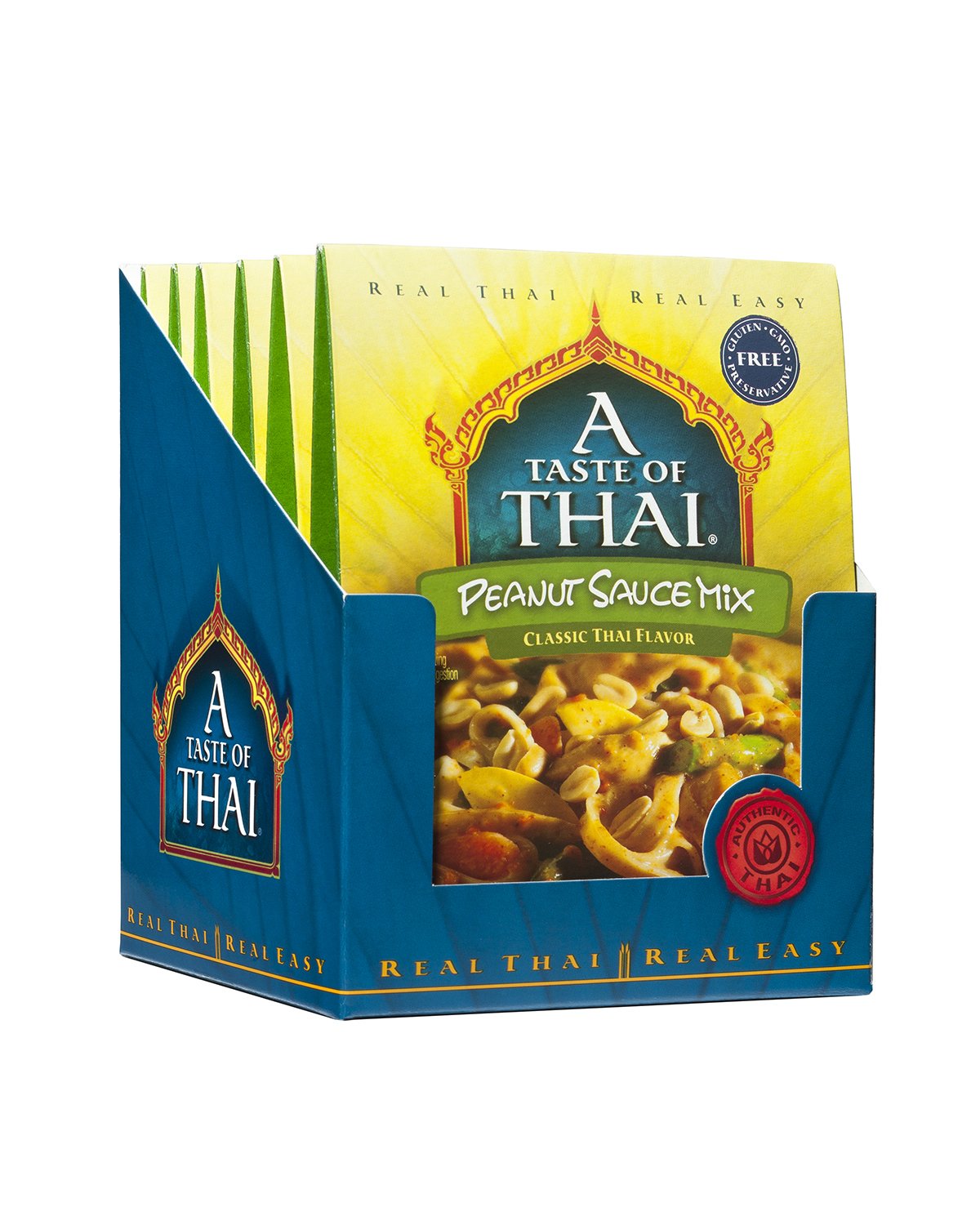 A Taste of Thai Peanut Sauce Mix Packets | Authentic Thai-Style Sauce with Ground Peanuts & Traditional Spices | Ready in Minute