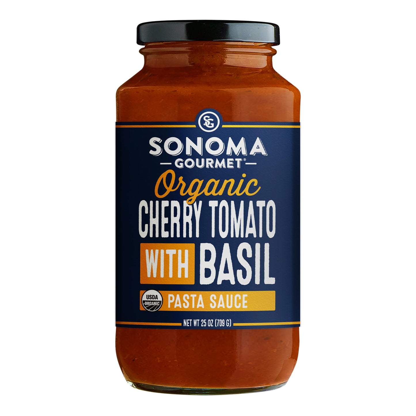 Sonoma Gourmet Pasta Sauce Variety Pack – Non-GMO, No Sugar Added – 6 Flavors – 25oz Jars