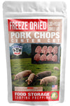 Freeze Dried Pork Chops Center Cut Uncooked | 8-Count  Family Pack  2 Lbs  30-Year Shelf Life  No Refrigeration Needed | Perfect For Backpacking  Camping  Emergencies  And Food Storage | Grass-Fed - Freeze Meat - Preserving Your Future
