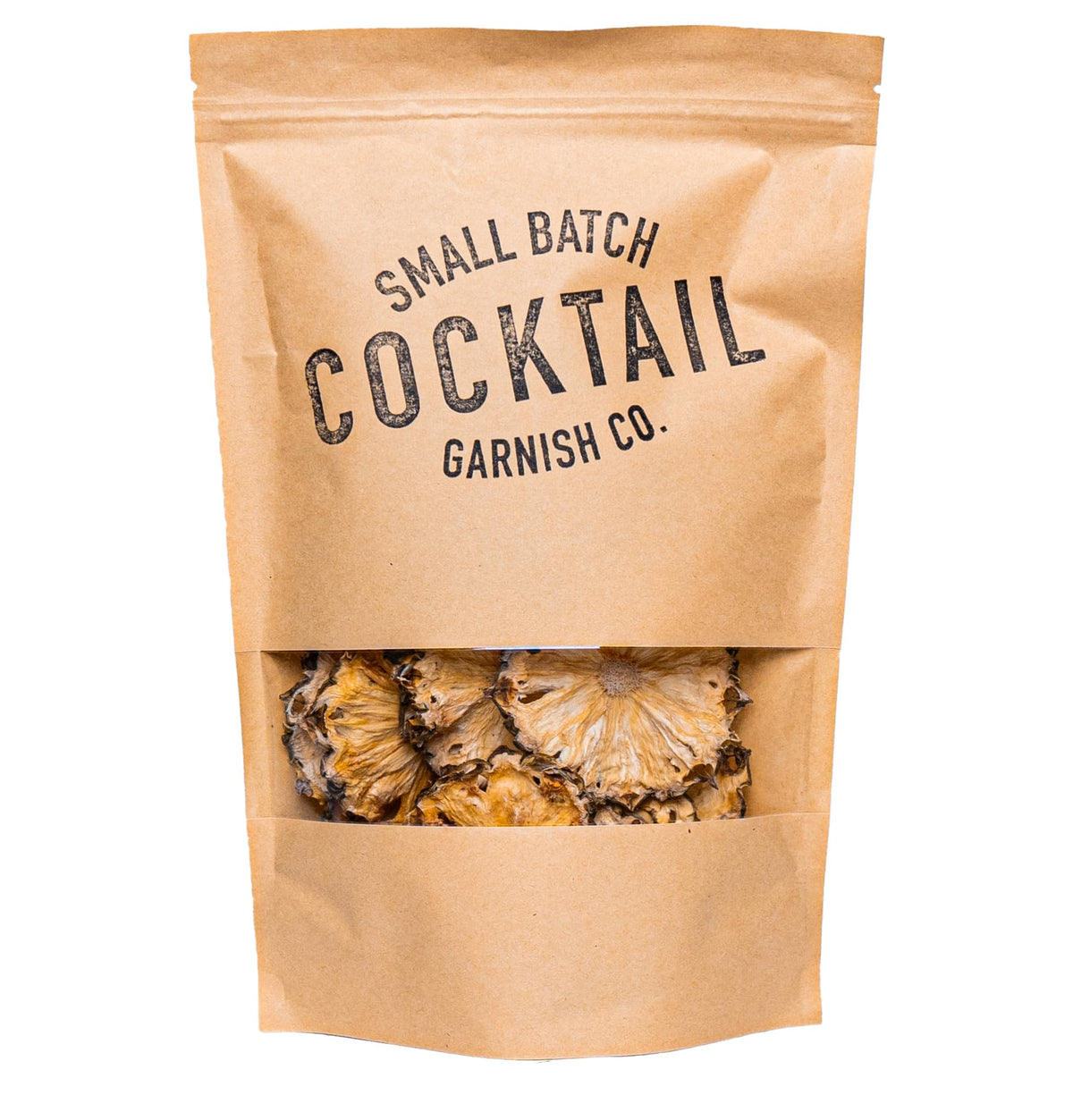 Small Batch Cocktail Garnish Co. Dehydrated Pineapple Slices for Cocktails - 14 Slices