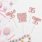 Gyufise 24Pcs Cheers to 35 Years Birthday Cupcake Toppers Glitter Thirty-five Straight Outta 1988 Cupcake Picks Happy 35th Cake