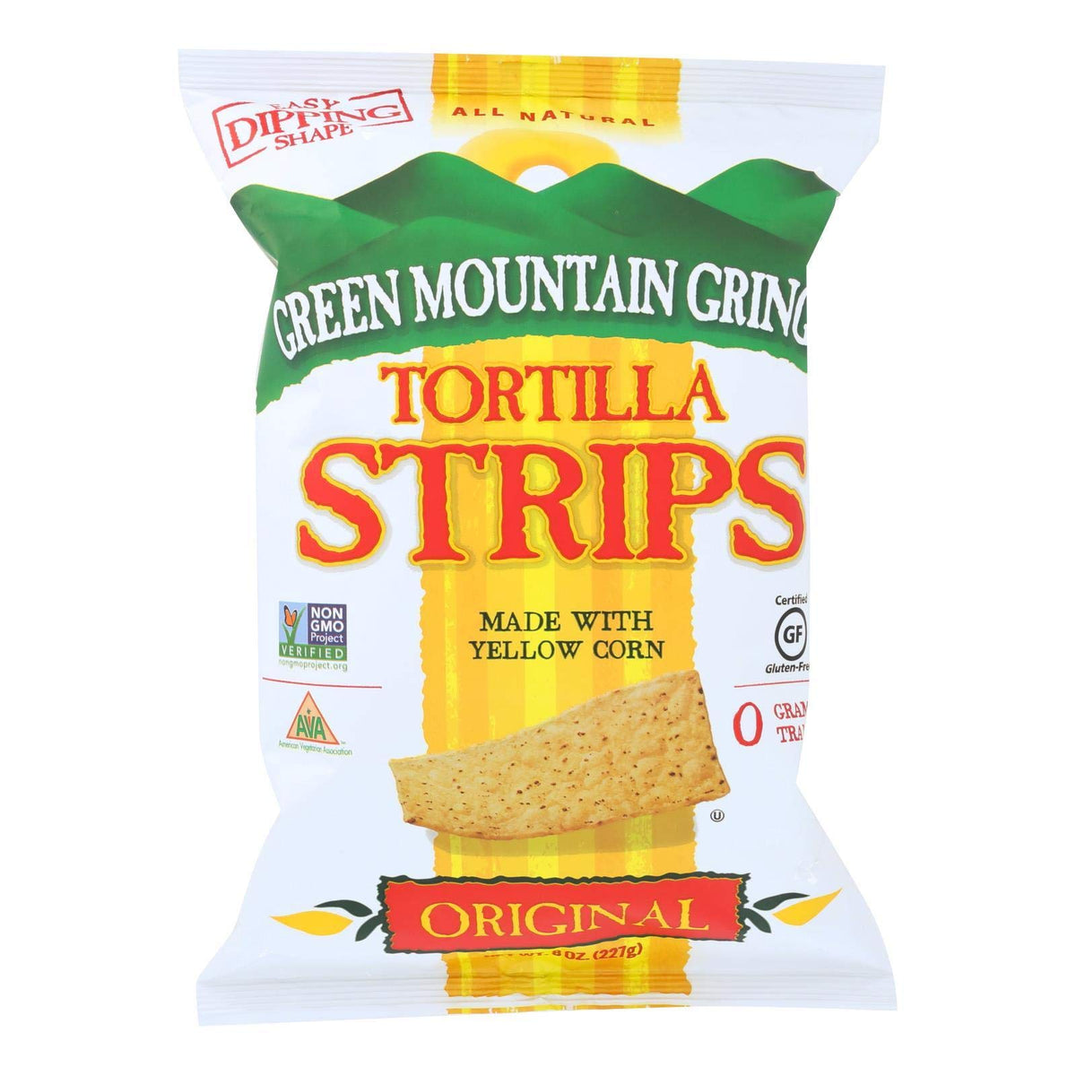 Green Mountain Gringo Tortilla Strips, 8-Ounce Bag (Pack of 12)