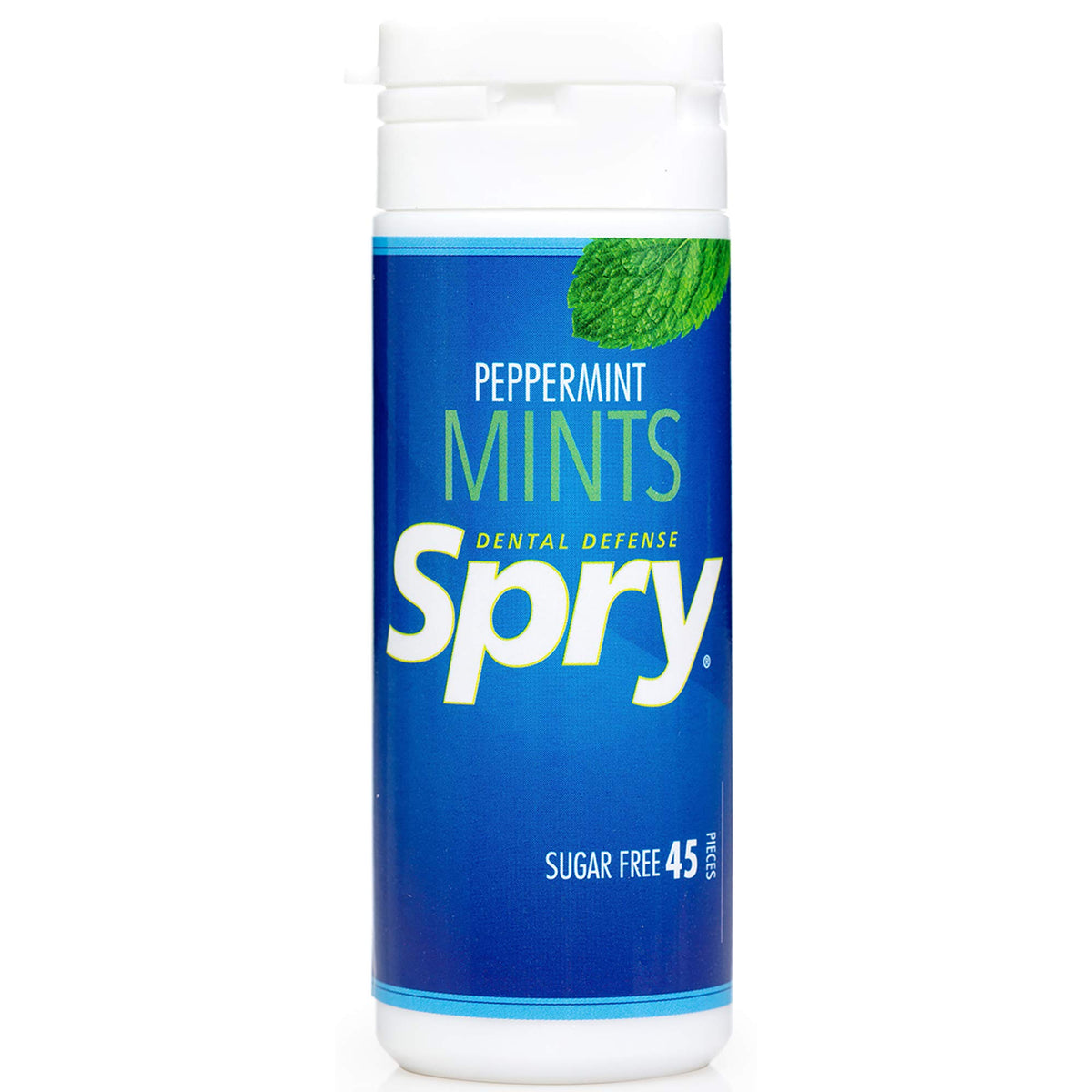 Spry Xylitol Peppermint Sugar Free Candy - Breath Mints That Promote Oral Health, Dry Mouth Mints That Increase Saliva Production, Stop Bad Breath, 240 Count (Pack Of 2)