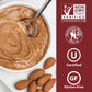 Justins Almond Butter, Gluten-Free, Non-GMO, Keto-Friendly, 16 Ounce Jar, Pack of 1