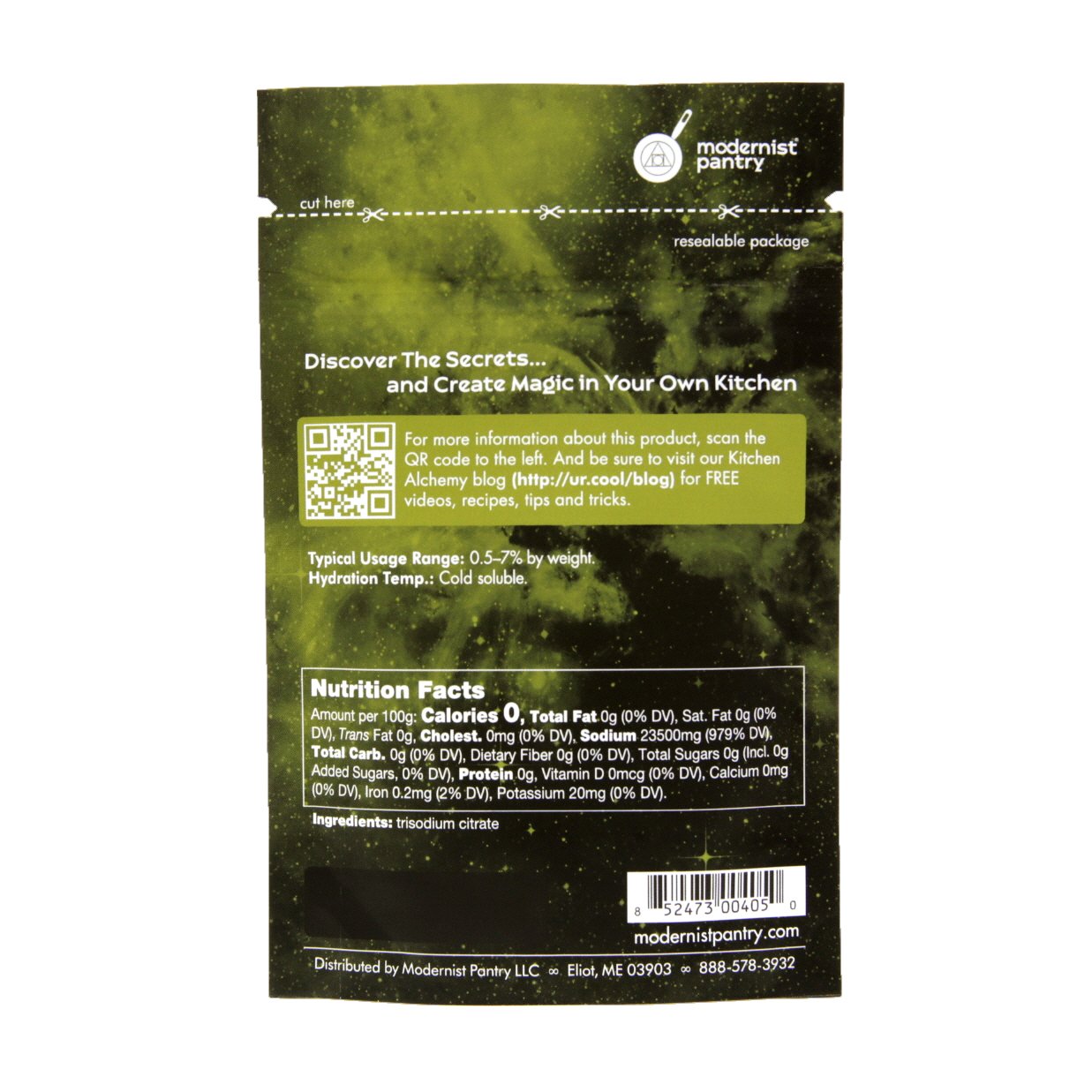 Pure Sodium Citrate ? Non-GMO Gluten-Free Vegan OU Kosher Certified (Molecular Gastronomy) - 50g/2oz
