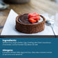 Cambie Round Chocolate Medium Tart Shells, 2.17 in Diameter, French Style Cocoa Tarts with Dark Chocolate Coating (Pack of 40)